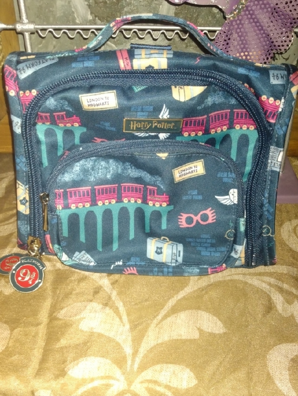 Ju-Ju-Be Harry Potter Navy Blue Train Pattern Crossbody Bag